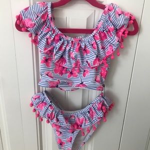 Nicole Miller 🌸 Little girls swim Bikini suit